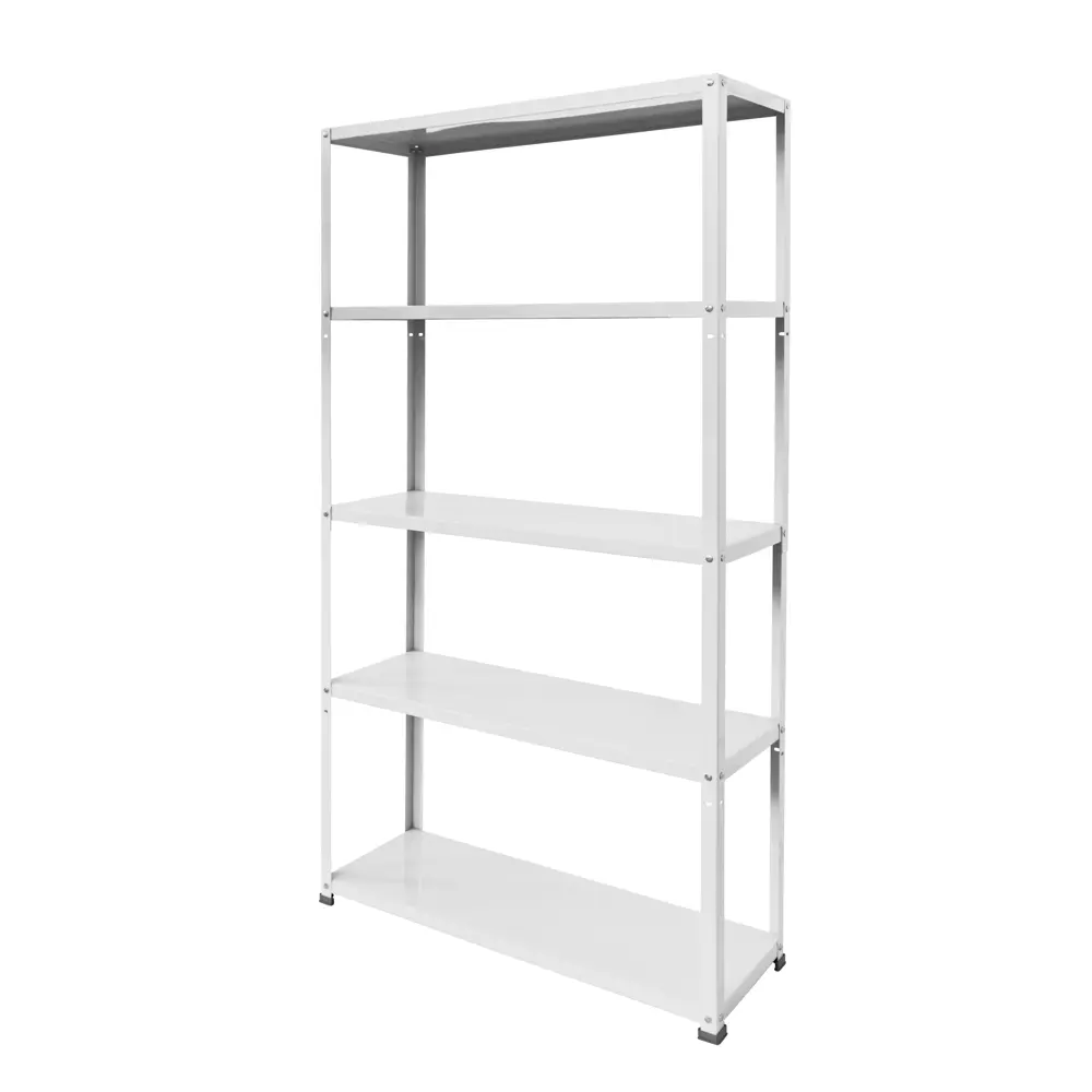 Стеллаж Ar Shelving Coolour Blanco 5 полок 30x90x175 см нагрузка на полку до 70 кг металл цвет белый 83593725 STLM-2191629  - Вид №1