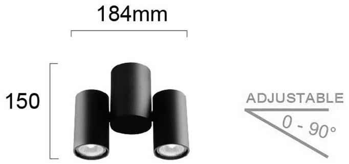 Terzo Light Регулируемый светодиодный потолочный светильник из алюминия  V4207900, v4207901  - Вид №2