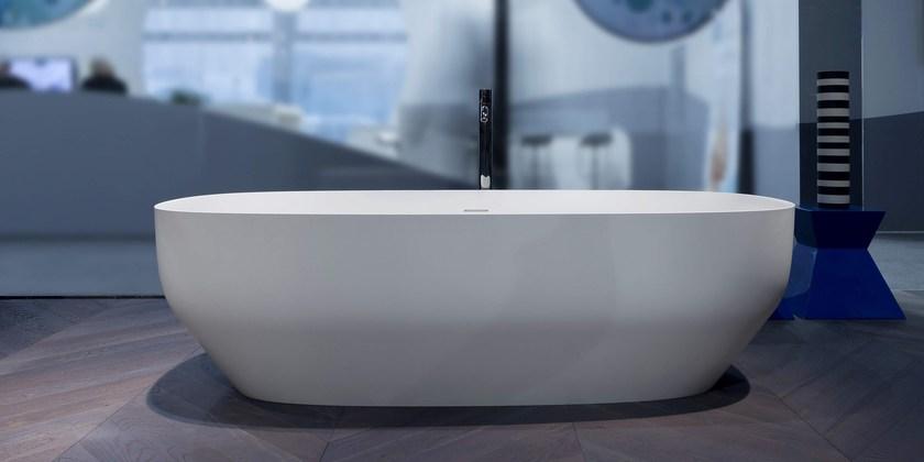 Antonio Lupi Design Отдельностоящая овальная ванна из керамики ceramilux® Ago Antoniolupi sun-id-1510248 - Вид №6