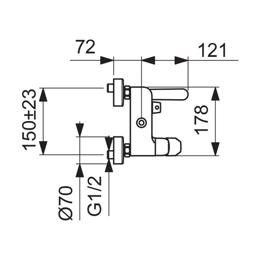 Душевая стойка Vidima Balance BA270AA со смесителем 18870910 STLM-2021631  - Вид №11