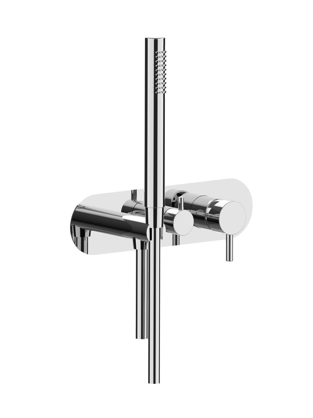 3 отверстия однорычажный встраиваемый смеситель для душа Rubinetterie Frattini Pepe XL ARCH-00040296 - Вид №7