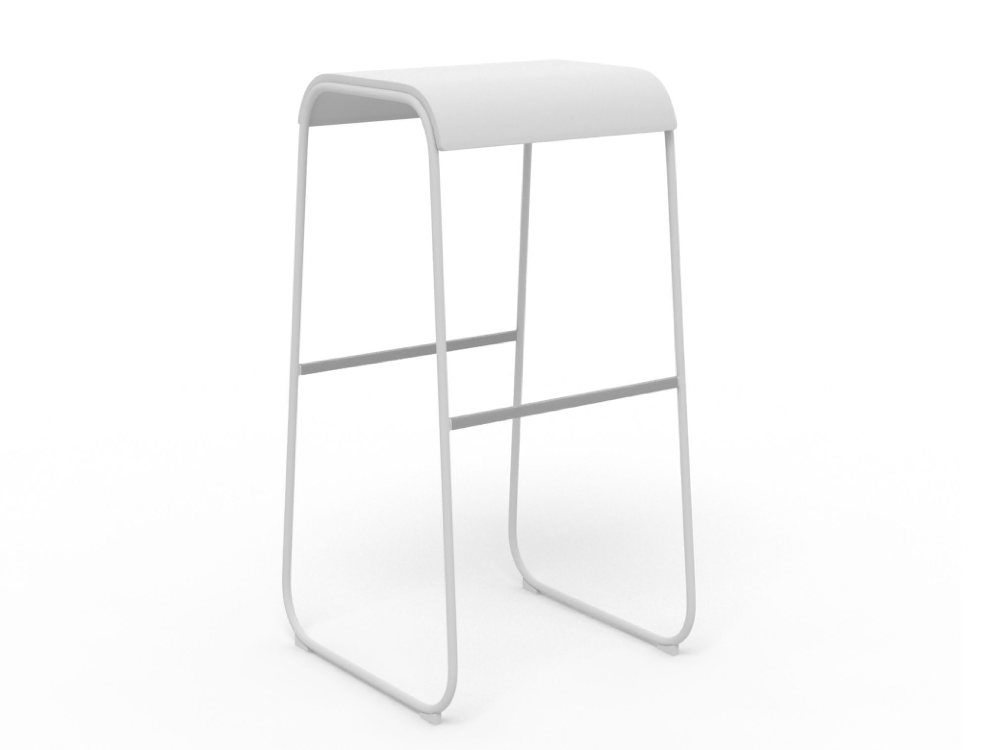 Высокий деревянный табурет Crassevig ARCH-00147280