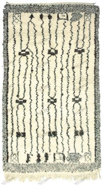 AFOLKI Прямоугольный шерстяной коврик Beni ourain Taa991be