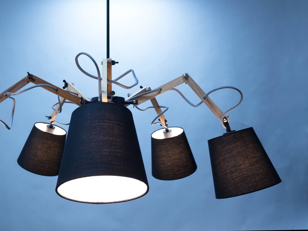 Подвесная люстра Arte Lamp Pinoccio A5700LM-5WH ARTE LAMP ДИЗАЙНЕРСКИЕ, PINOCCIO WHITE 056604 Белый  - Вид №1