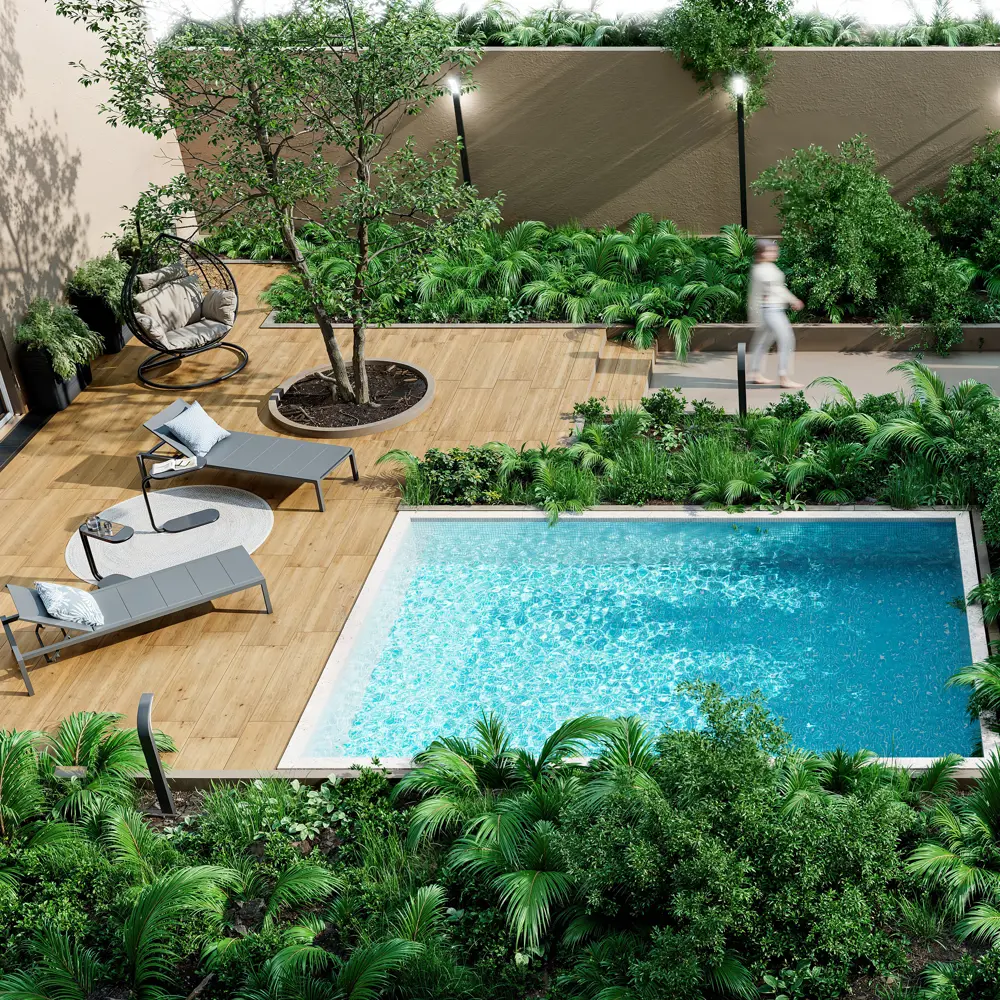 Шезлонг Naterial Aquila II 200x36x75 см алюминий/текстилен серый STLM-2204471 - Вид №16