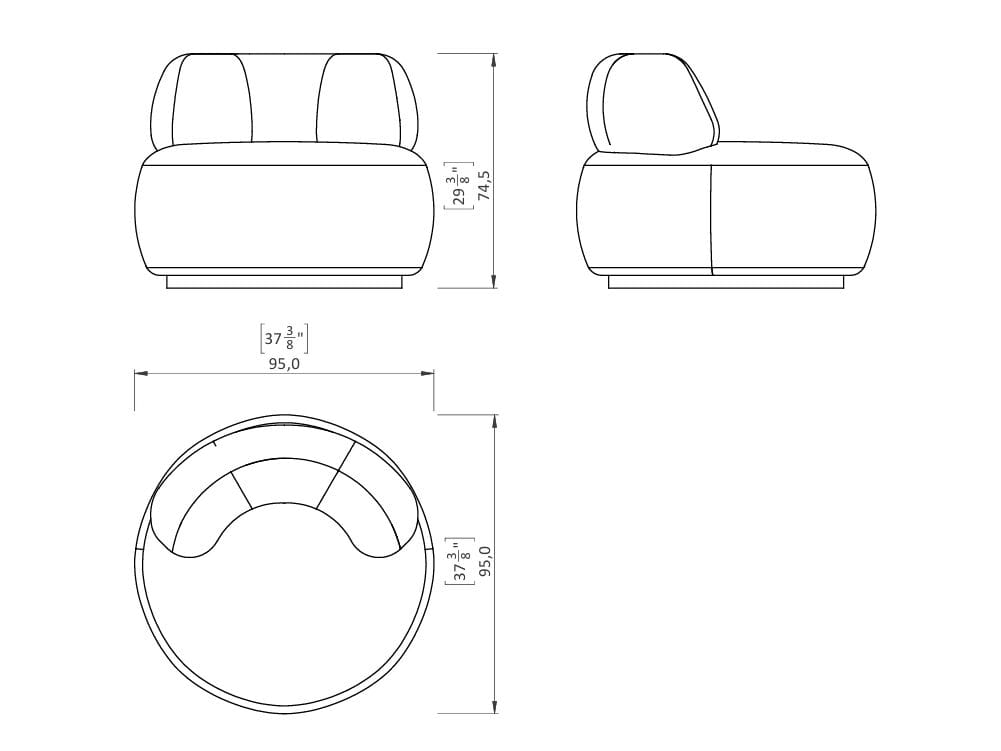 Вращающееся кресло Casa Magna Essence ARCH-00110078 - Вид №4