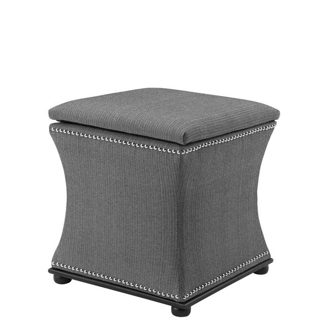 Пуфик с ящиком квадратный черный 47 см Austin от Eichholtz EICHHOLTZ ДИЗАЙНЕРСКИЕ, EICHHOLTZ 061292 Серый  - Вид №2
