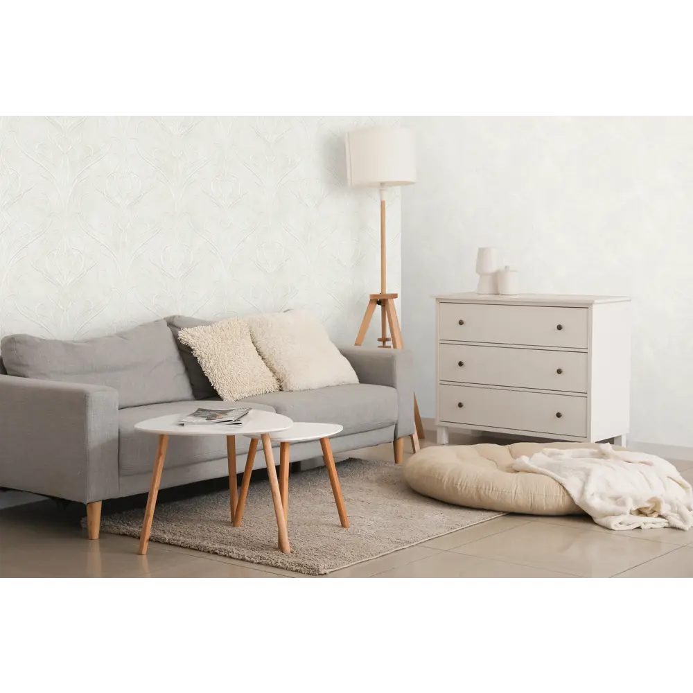 89346033 Обои флизелиновые Victoria Stenova Baccarat светло-бежевые 1.06 м VS286152 STLM-0823105 - Вид №4