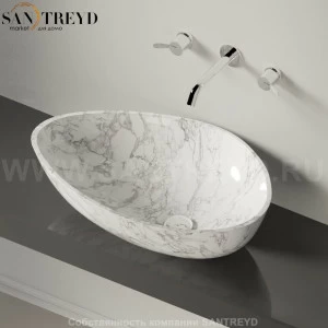 ACER1098LMC Накладная раковина на столешницу  овальная Agape