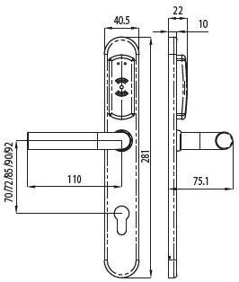 ASSA ABLOY Opening Solutions Беспроводной замок Smartair™ Nsnzc2slxxxxxxx  - Вид №2