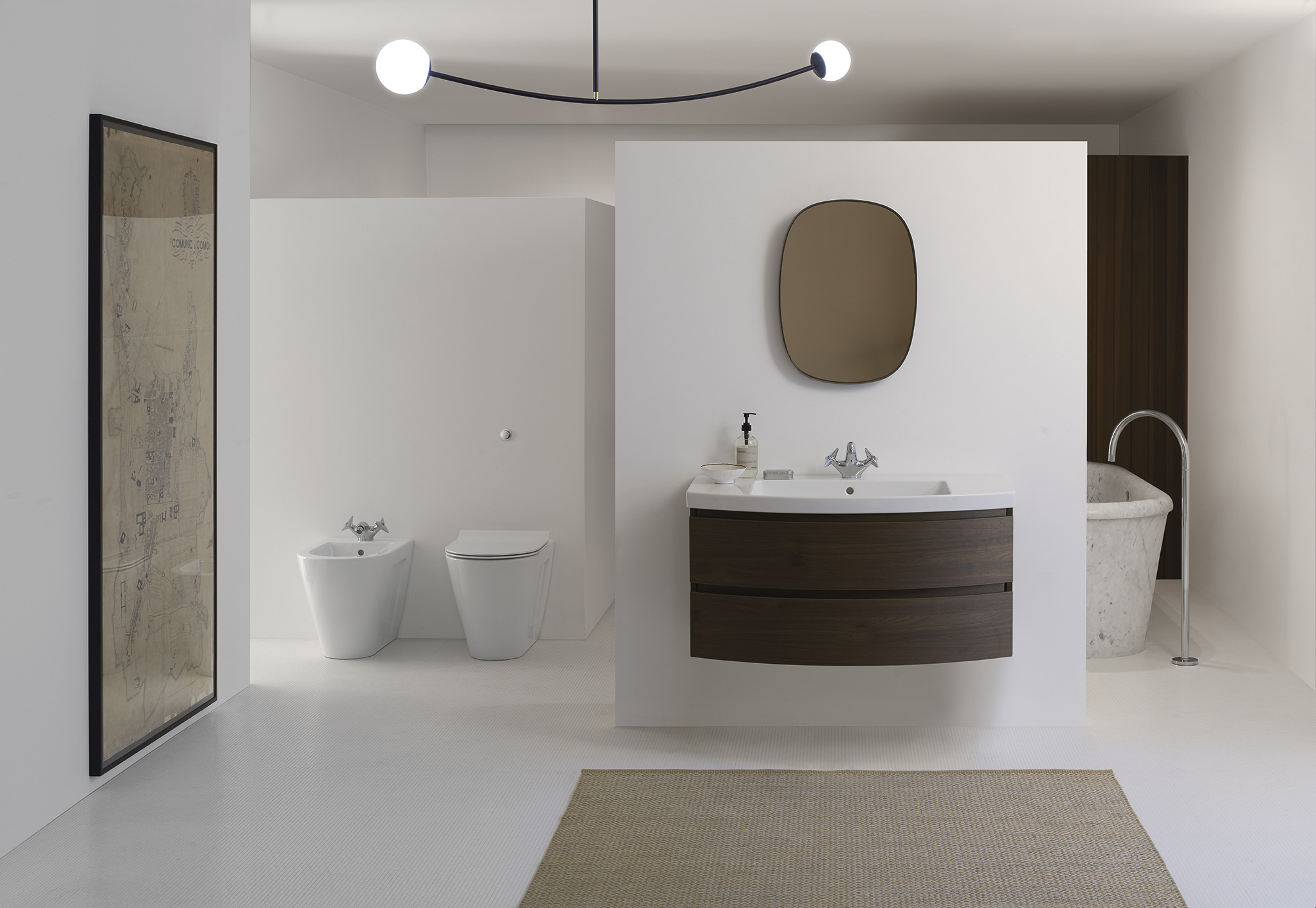 8623111 Подвесная раковина настенная овальная GSI ceramica Norm белая - Вид №2