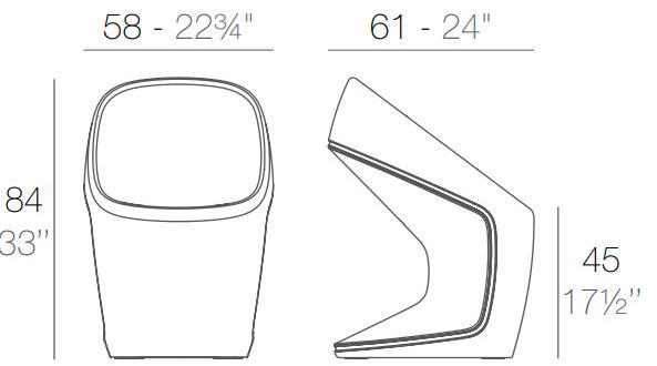 VONDOM Консольный садовый стул Ufo sun-id-1345436 - Вид №2