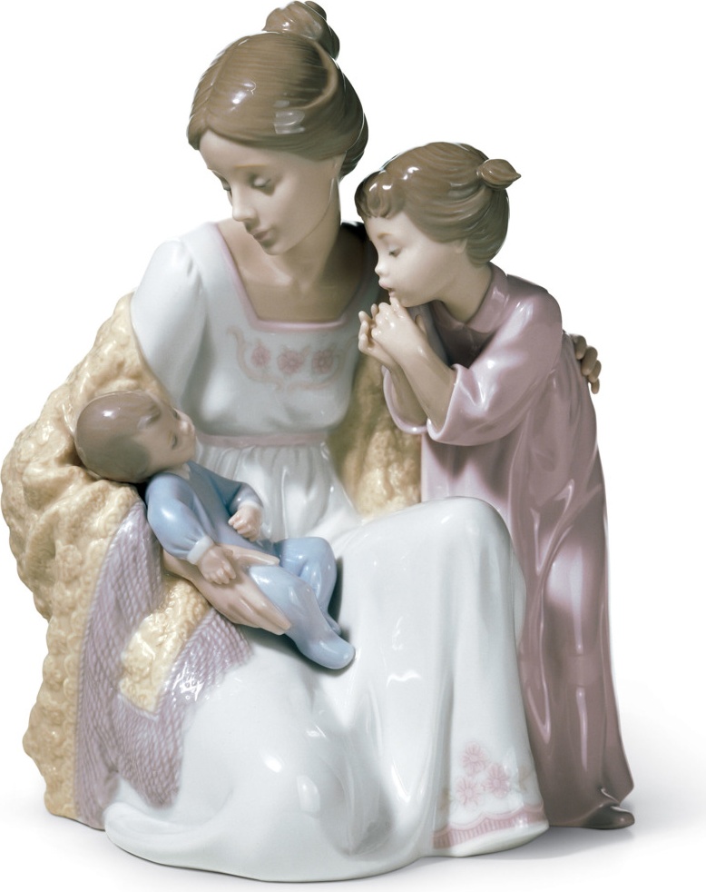 10669015 LLADRO Фигурка Lladro "Добро пожаловать в нашу семью" 18х22см Фарфор Lladró 