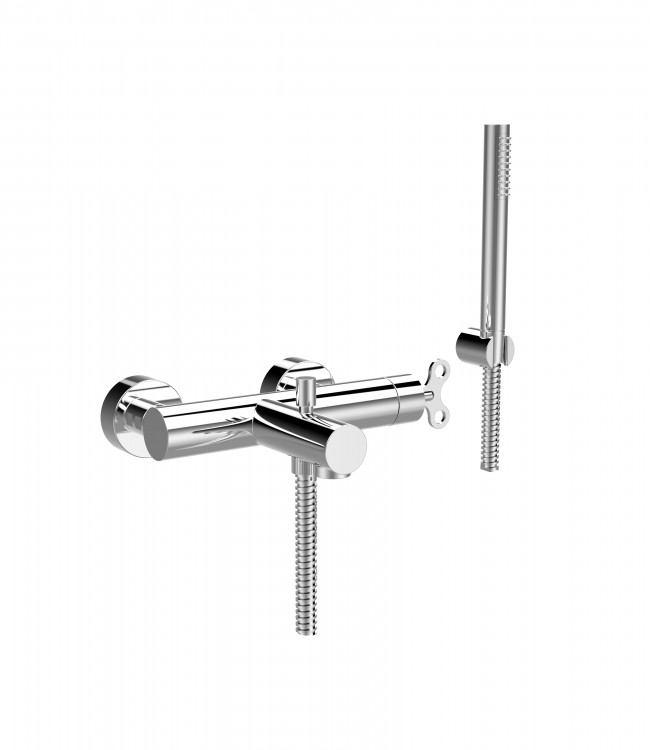 63526 / D Внешний смеситель для ванны и душа с дуплексным душем с прогрессивным картриджем. Bongio Acquacarica 63526/D