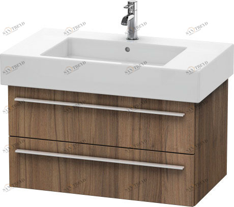 XL635207979 Тумбочка подвесная X-Large #XL6352 800 x 468 мм Орех натуральный, декор Duravit