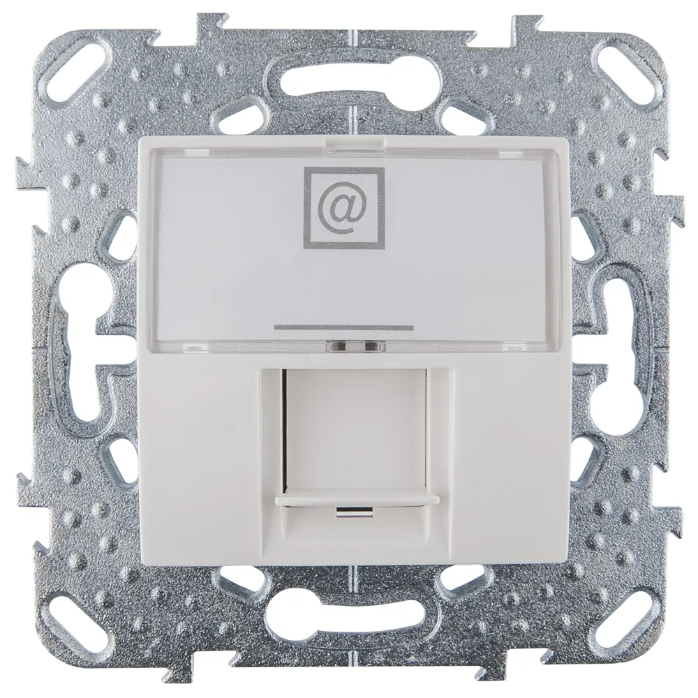 Розетка компьютерная встраиваемая Systeme Electric Unica RJ45 UTP cat 5e цвет белый 10157140 STLM-2168257