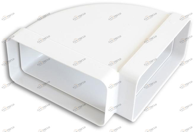 First Corporation Горизонтальный изгиб в абс для прямоугольной трубы La ventilazione Cco126b