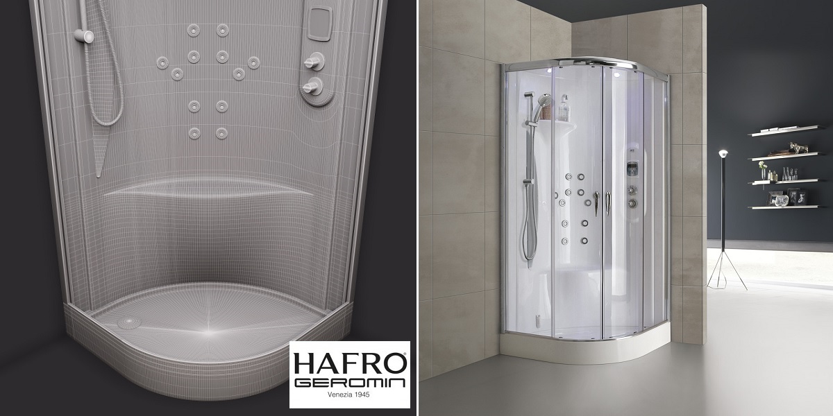 Душевая кабина угловая New-bi-size INTEGRA 70/90 см 1NBA1N2 Gruppo Geromin - Вид №1