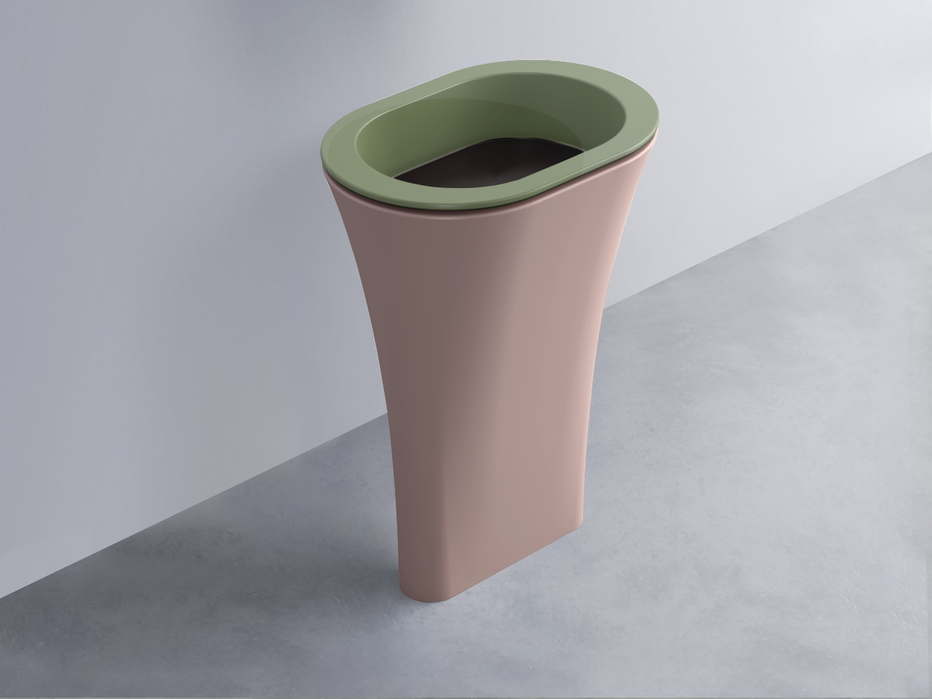 AMLA65-AG+AMPILO-LV+AMCOLO-CP Раковина Amedeo Ovale отдельностоящая cielo Enjoy + Amedeo Ceramica Cielo