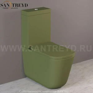 511711 Компакт унитаз с бачком Зеленый Kerasan Tribeca Италия