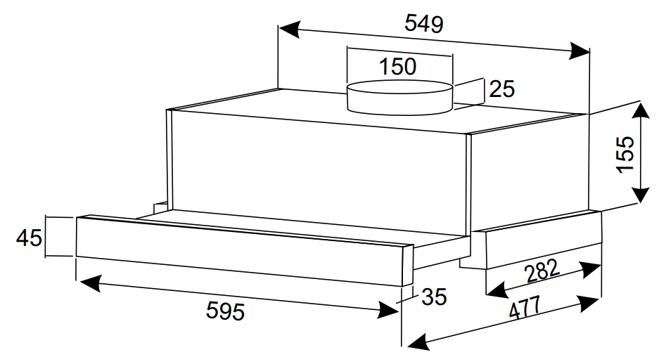 9240871 Вытяжка телескопическая EXITEQ EX-1416 черный/черный STDN-0120521 - Вид №11