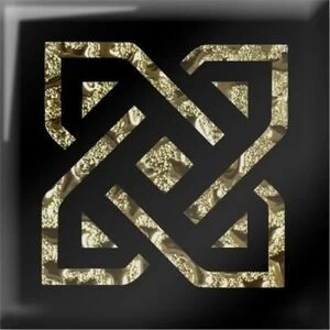 Напольная вставка Зевс золото 4,8х4,8