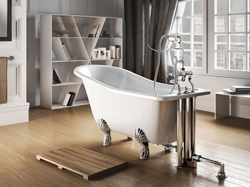 Ванна акриловая Buckingham Slipper c ножками L3C Slipper Burlington E6, L3C 740 x 1500 x 780 - Вид №1