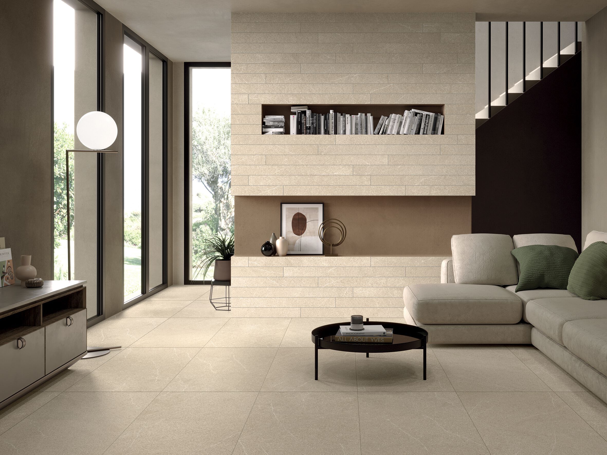 Пол / керамогранит с эффектом цемента MARINER Limeblend ARCH-00051567