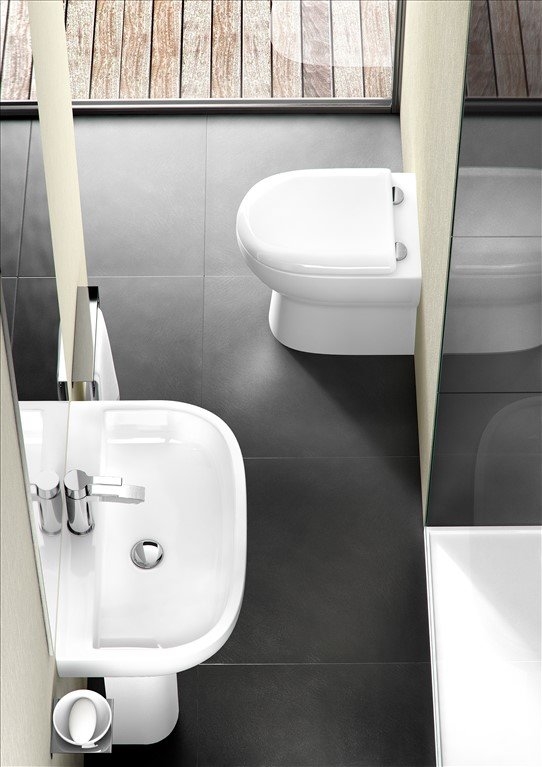 CM.0004 Приставной унитаз напольный Белый Burlington  Англия  - Вид №2