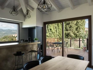 Mogs Подъемно-сдвижное окно с терморазрывом Alzante scorrevole