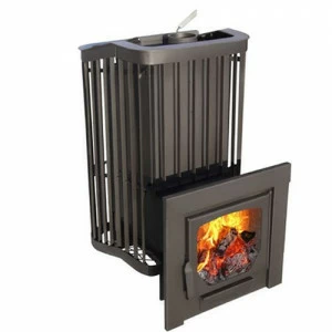 Печь для бани Варвара Терма каменка Панорама вынос 300