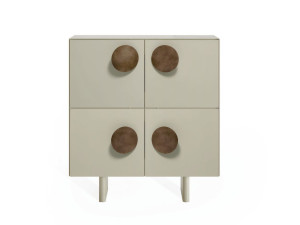 Окрашенный металлический шкаф с распашными дверями