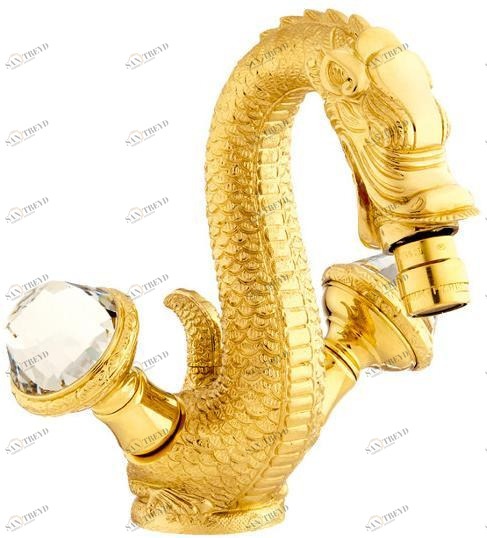 Bronces Mestre Смеситель для биде с одним отверстием и кристаллами swarovski® Dragon sun-id-1371973