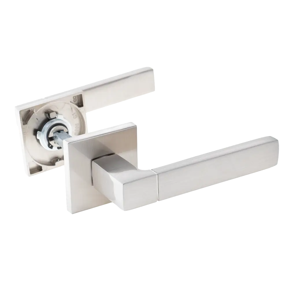 Дверная ручка на розетке Armex H-30101-A без запирания цвет никель STLM-2206027