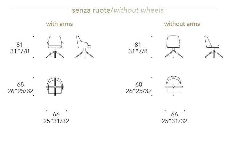 Офисное кресло из ткани с подлокотниками на насесте REFLEX комфорт ARCH-00057872 - Вид №2