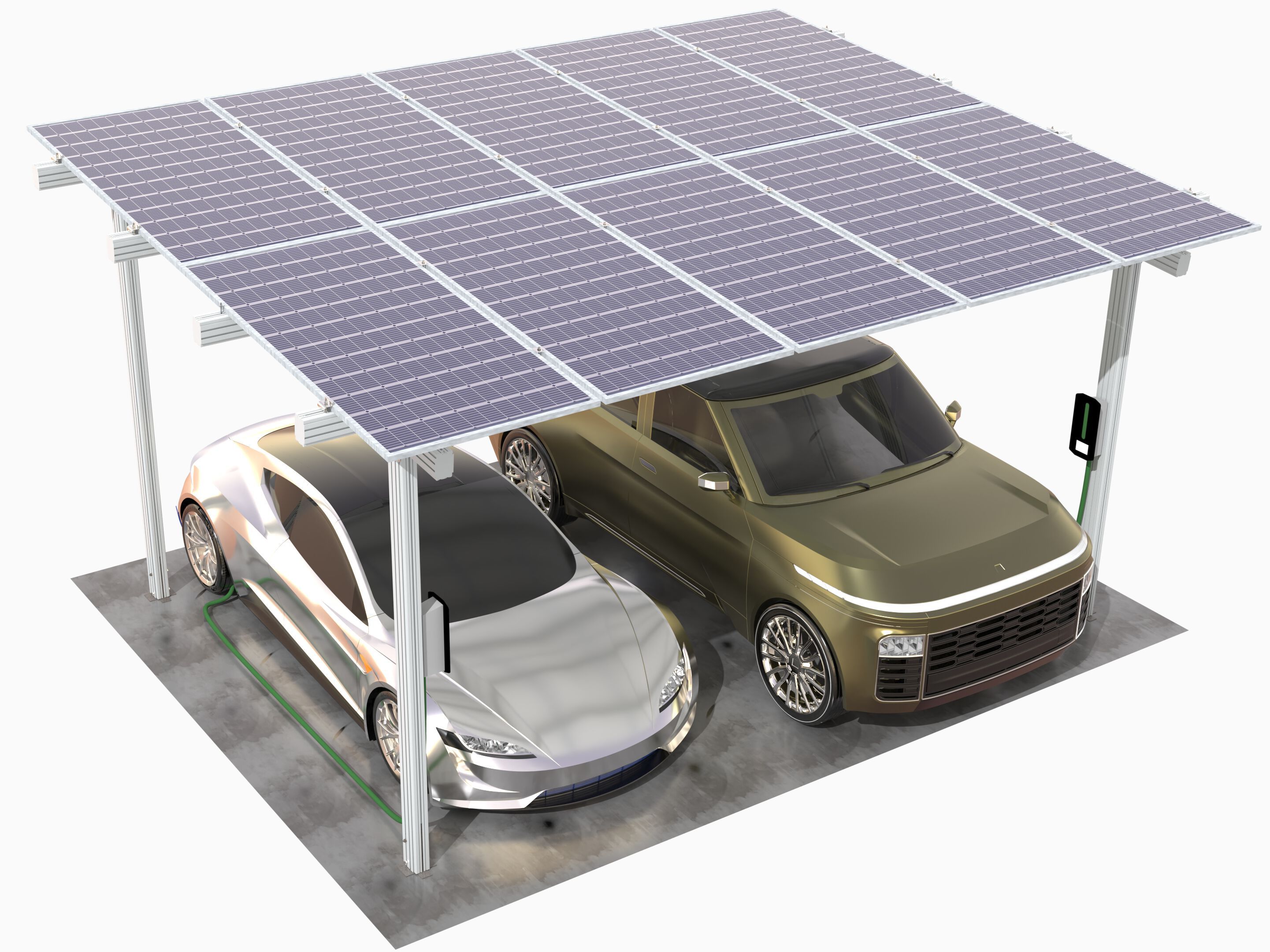 Алюминиевый навес с фотоэлектрическими модулями с рамкой ECOBEL PensiNORMA ARCH-00059028