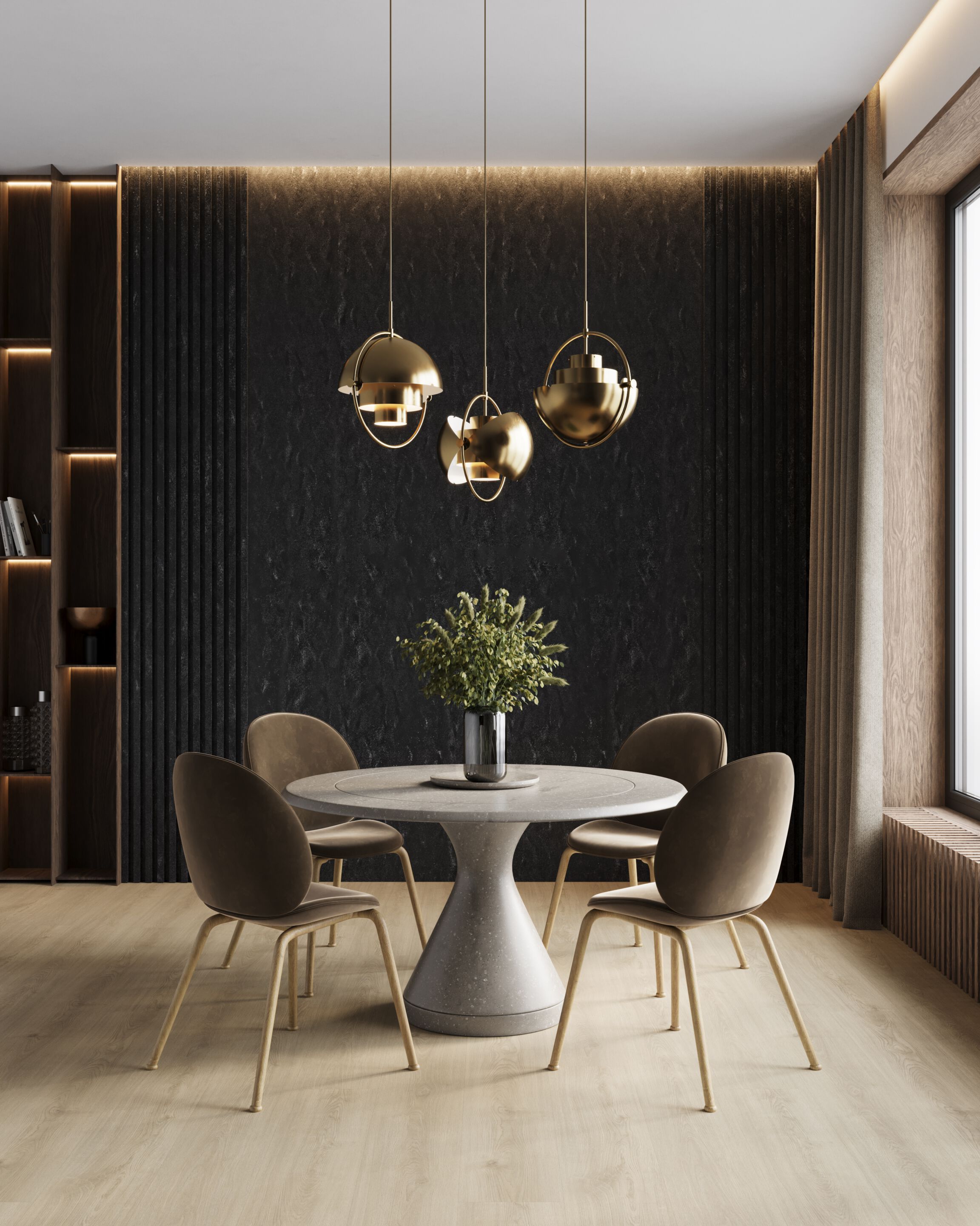 Трехмерная поверхность в твердой поверхности HIMACS HIMACS Gravilla ARCH-00118183 - Вид №1