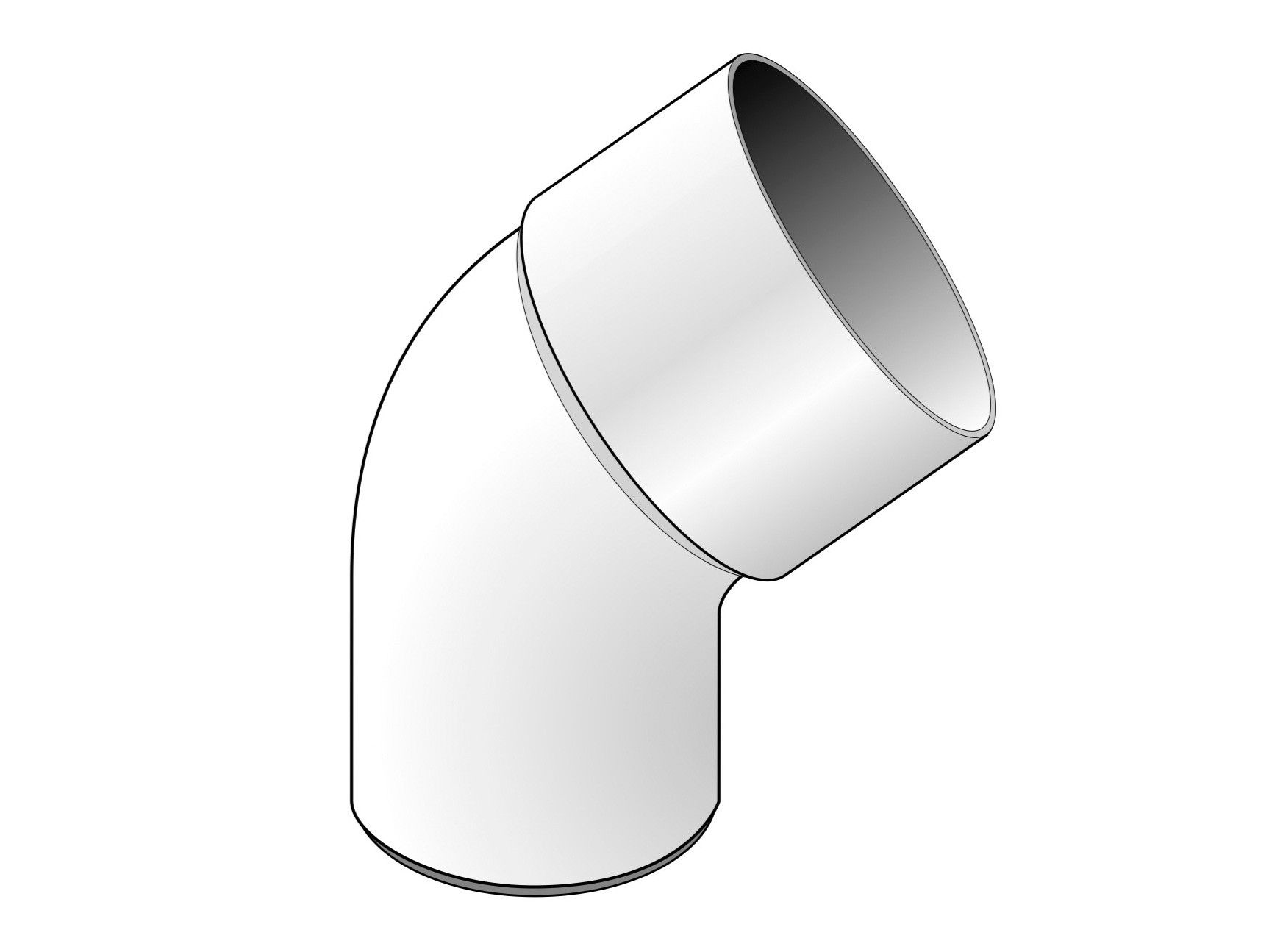 Изгиб ПВХ 45° First Corporation CL45100B ARCH-00034768 - Вид №1