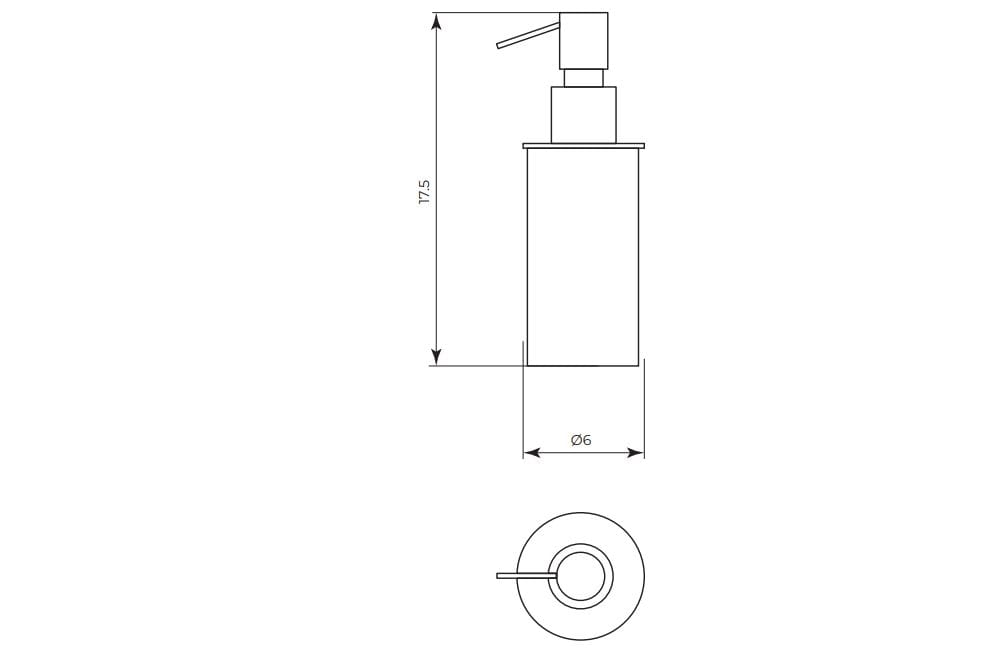 Латунный дозатор мыла Gaia Mobili Complements ARCH-00049570 - Вид №2
