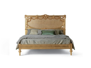 Резная кровать с Венской соломой