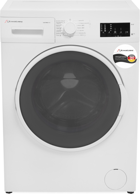 SLW MW6110 Узкая стиральная машина, 84.5x59.7x41.6 см, загрузка фронтальная, 6кг, до 1000 об/мин при отжиме, a++, дисплей, белая Schaub Lorenz Santreyd  - Вид №3