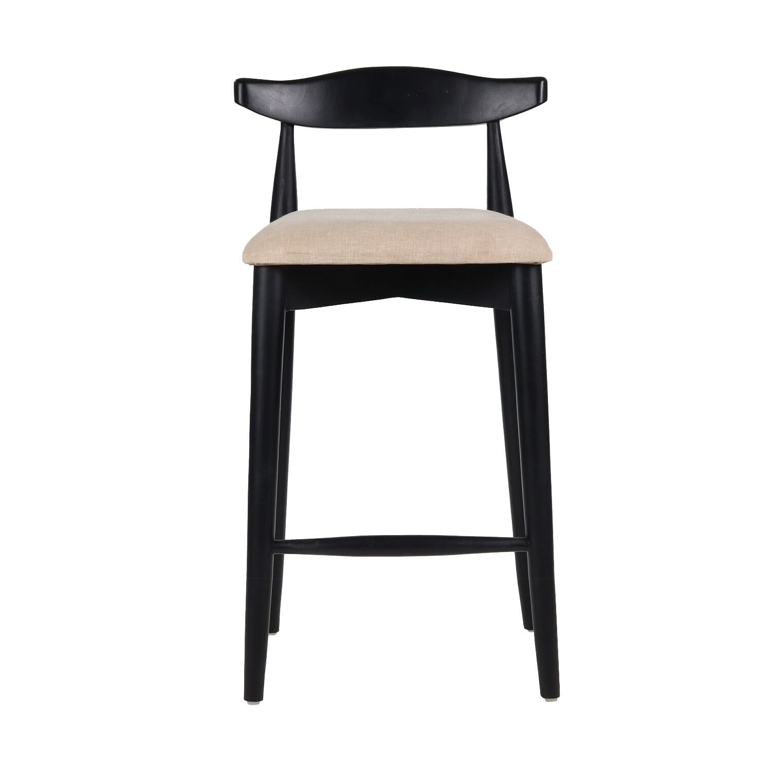 Высокий стул из акации с мягким сиденьем POMAX Madela ARCH-00090445 - Вид №1