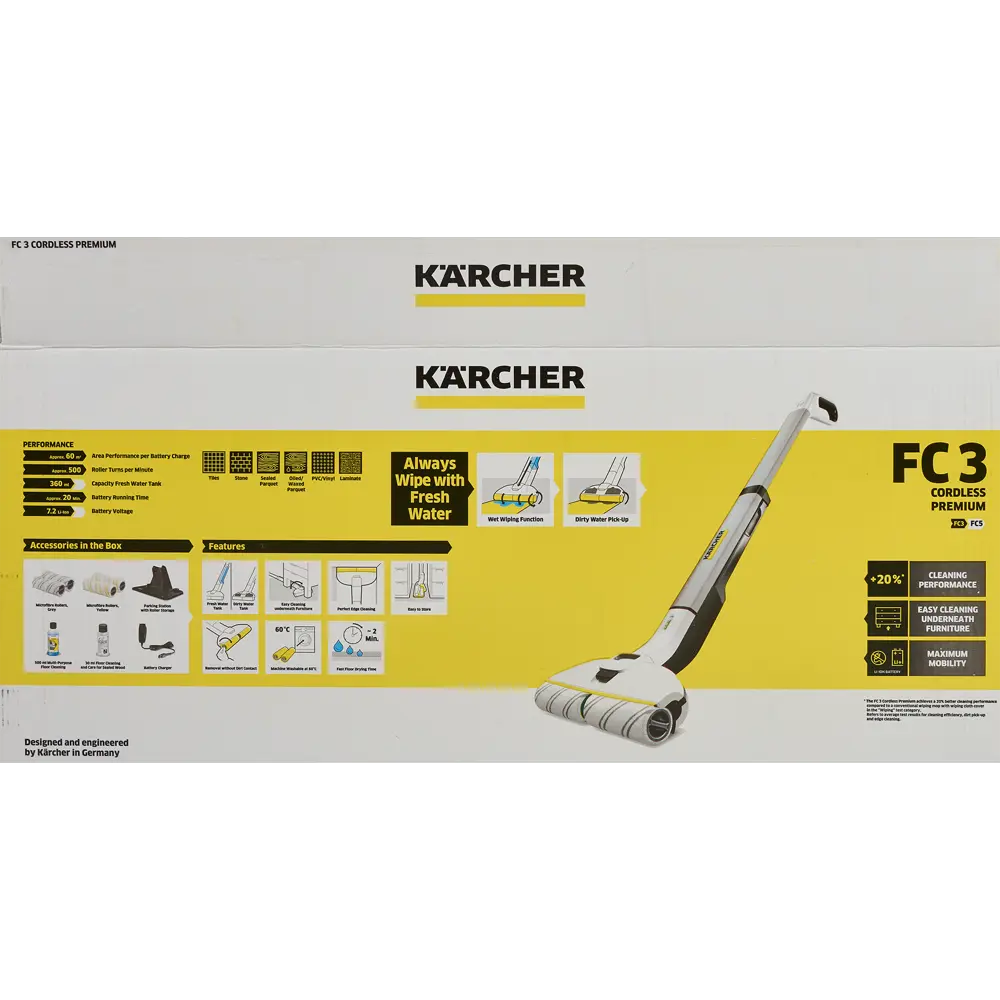 Аппарат для влажной уборки Karcher FC3 Cordless Premium 83571748 STLM-2118008  - Вид №8