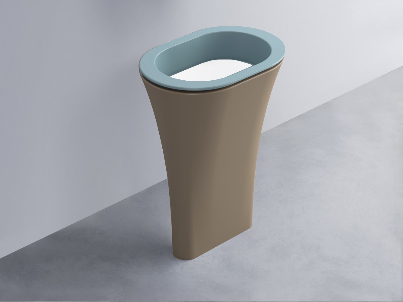 AMLA65-PL+AMPILO-BL+AMCOLO-AN Раковина Amedeo Ovale отдельностоящая cielo Enjoy + Amedeo Ceramica Cielo