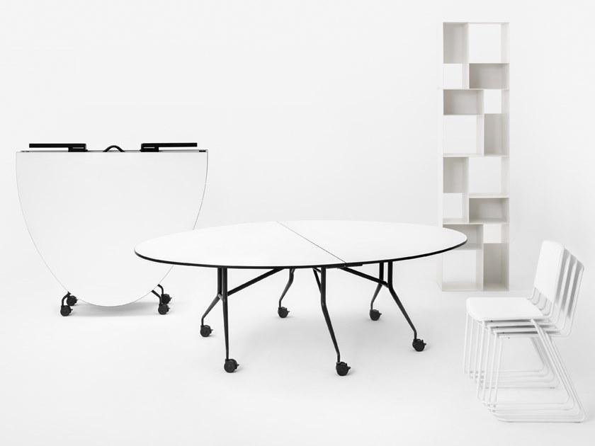 Mara Стол складной круглый на колесиках  286t  - Вид №7