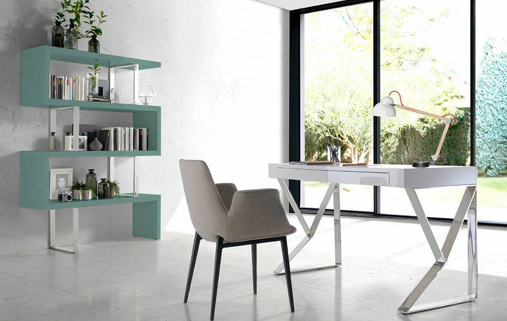 Письменный стол белый на металлических ножках Confort от Angel Cerda ANGEL CERDA  345209 Белый  - Вид №1