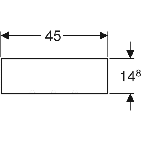 500.362.JL.1 Настенная полка Geberit Smyle Square Geberit  - Вид №3