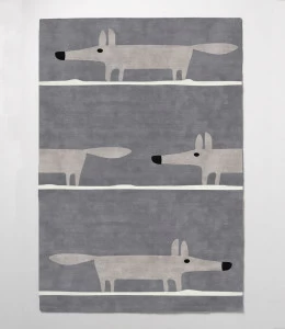 Ковер детский Fox-Silver 140х200 серый RUGBERRY FOX 326121 Серый