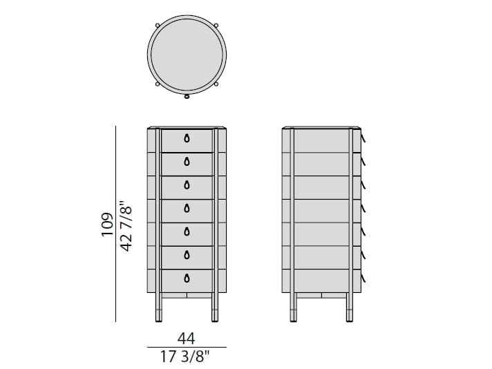 Комод из мрамора и ореха Porada двадцать четыре ARCH-00111914 - Вид №4