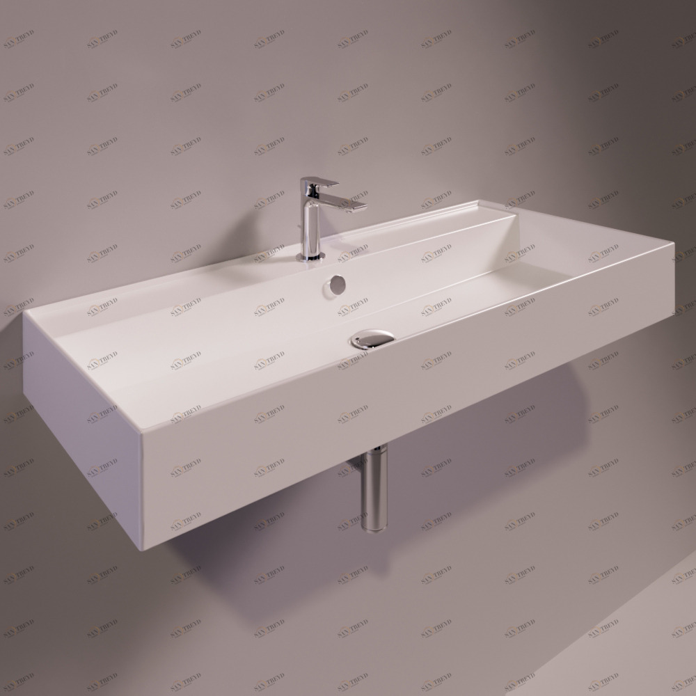 AG101BIANCO Подвесная раковина настенная прямоугольная Simas Agile белая